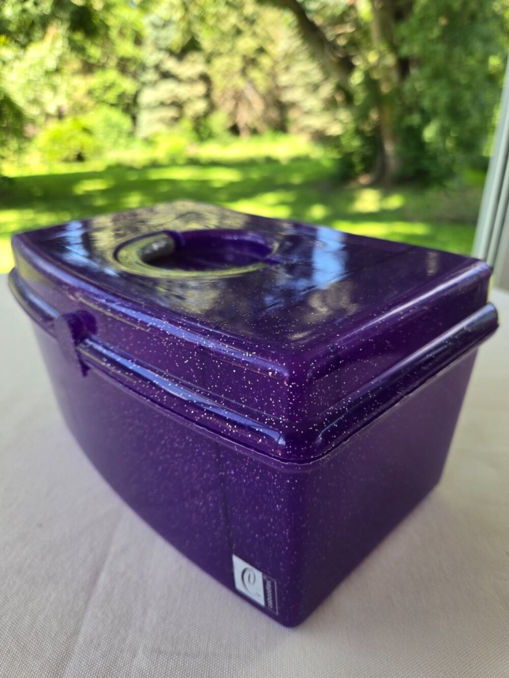 Caboodles Makeup Nails Case Purple Silver Glitter Metallics Jellies Millennial